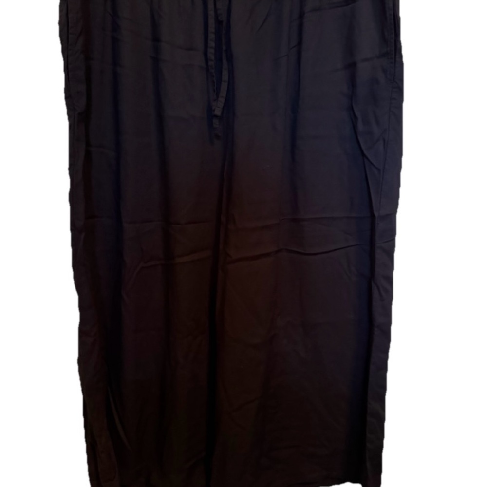 Black Uniqlo Wide leg Lounge Pajama Panrs Capris XXL